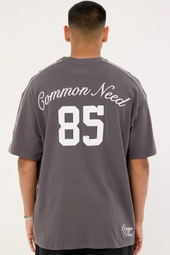 Cluster Heavyweight Boxy Tee Asphalt