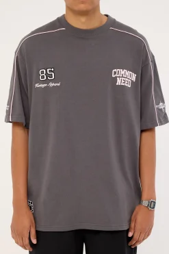 Cluster Heavyweight Boxy Tee Asphalt
