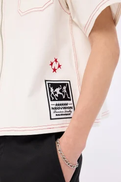 Clutch Oversize Cropped Shirt Off White
