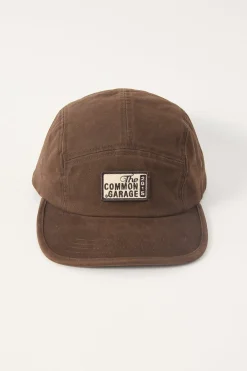 Coach 5 Panel Cap Washed Brown