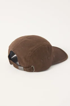 Coach 5 Panel Cap Washed Brown