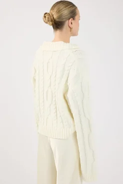 Cohen Cable Knit Jumper Cream