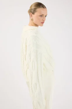 Cohen Cable Knit Jumper Cream