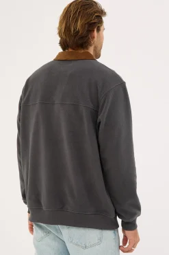 Collar Polar Sweat Worn Black