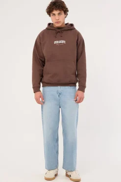 College Boxy Hoodie Cocoa Brown