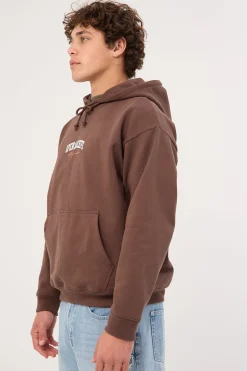 College Boxy Hoodie Cocoa Brown