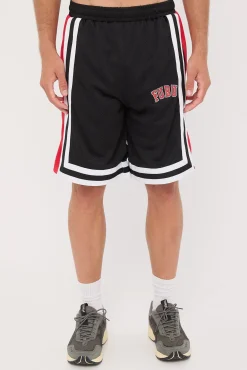 College Mesh Shorts Black/Red/White