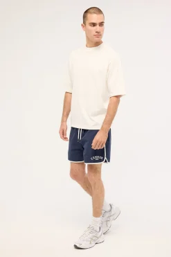 Collegiate 15 Elastic Waist Short Navy