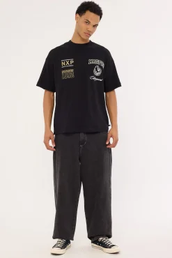 Collingwood Stadium Loopback Tee Black