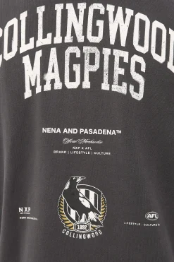 Collingwood Vintage Hoodie Pigment Asphalt