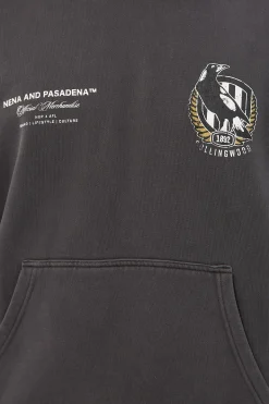 Collingwood Vintage Hoodie Pigment Asphalt