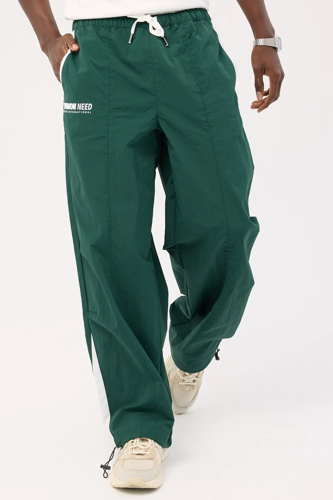 Colt Panelled Track Pant Dark Green