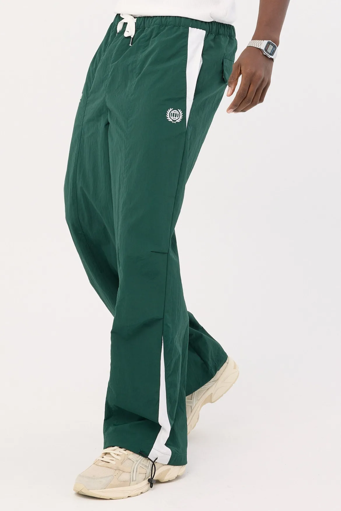 Colt Panelled Track Pant Dark Green