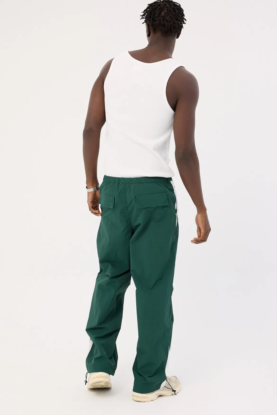 Colt Panelled Track Pant Dark Green