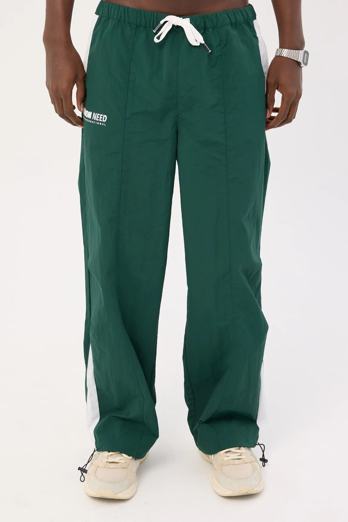 Colt Panelled Track Pant Dark Green