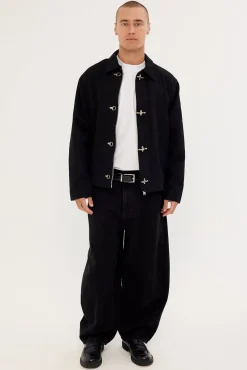 Colton Clasp Jacket Washed Black