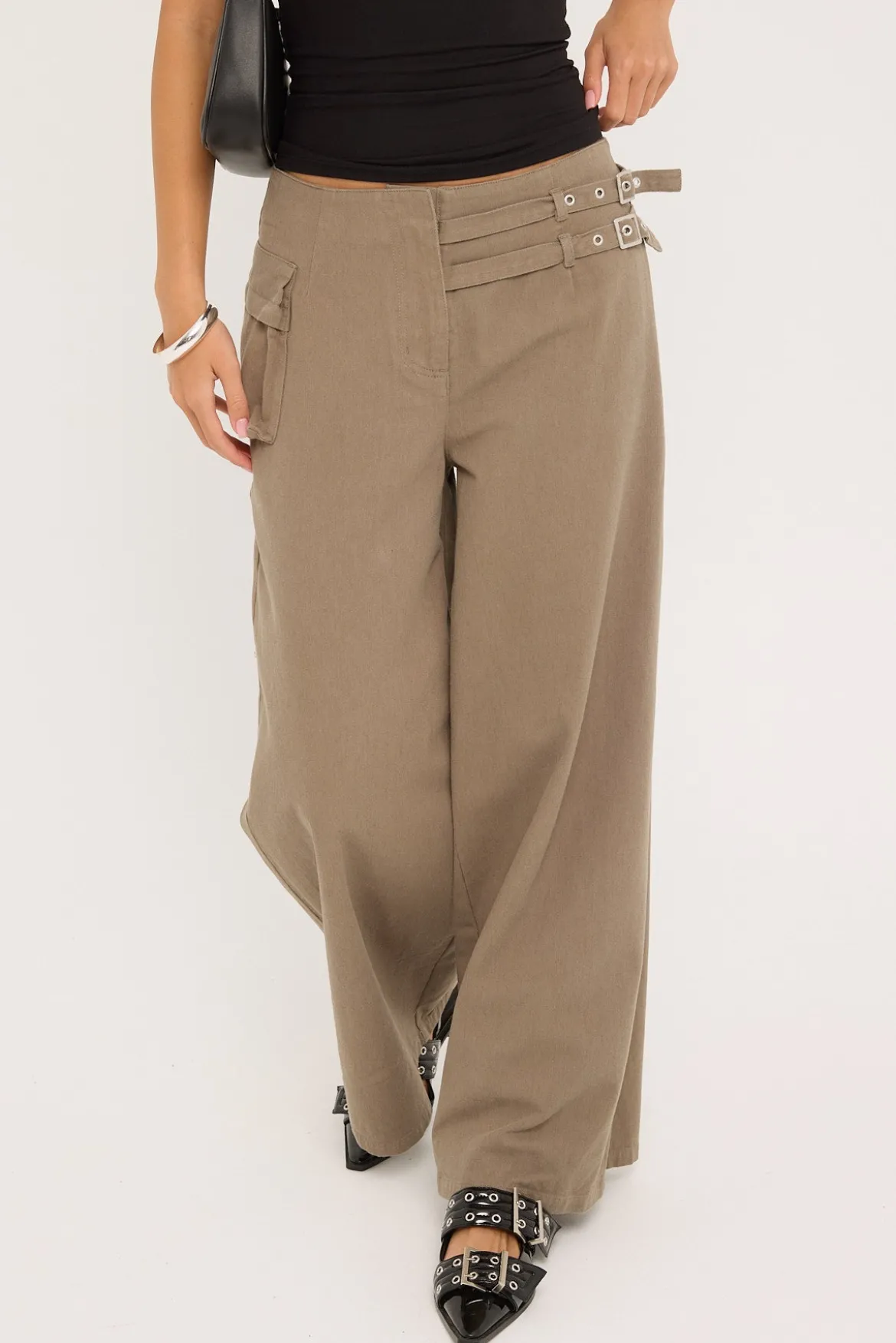 Command Cargo Pant Washed Khaki Green