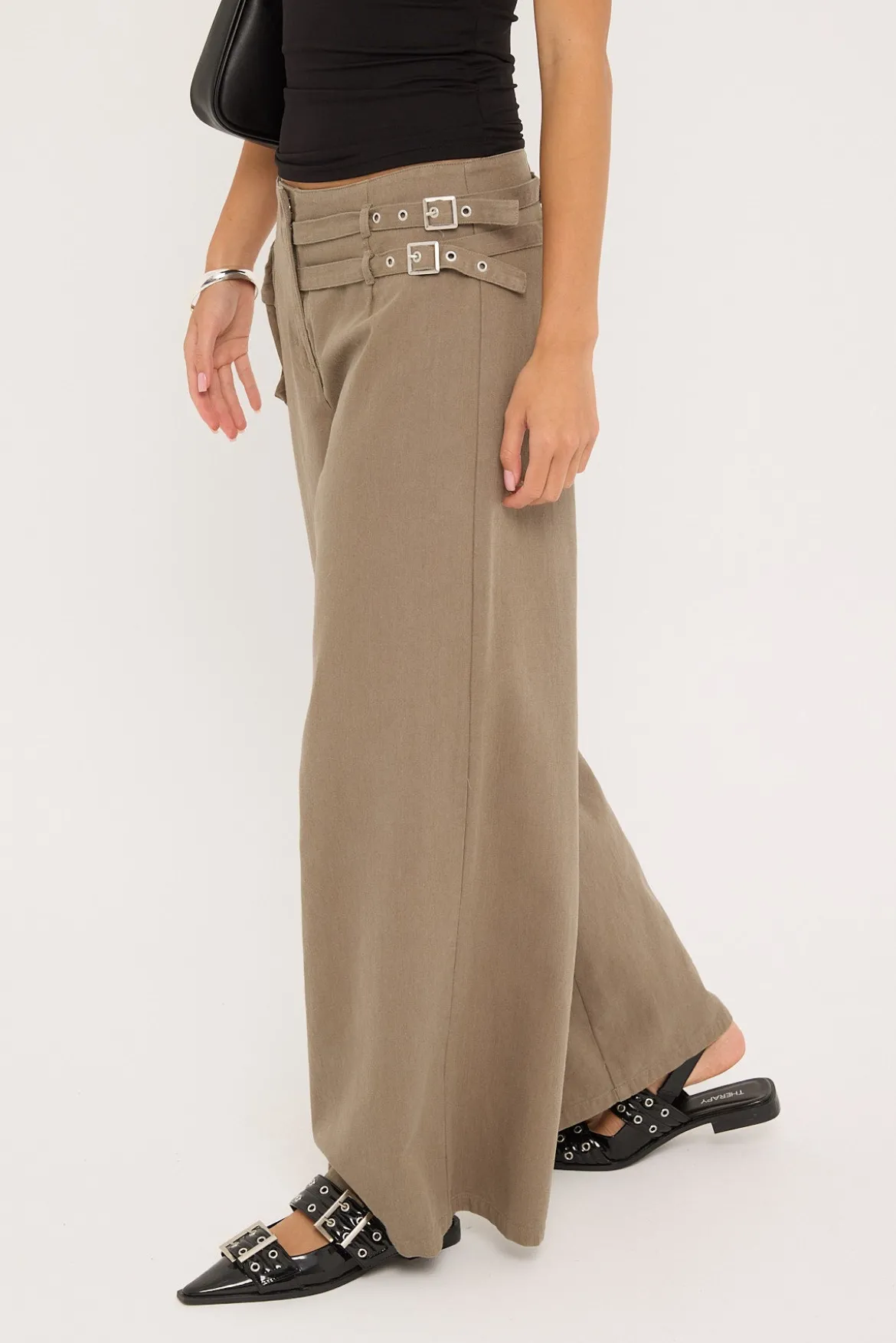 Command Cargo Pant Washed Khaki Green