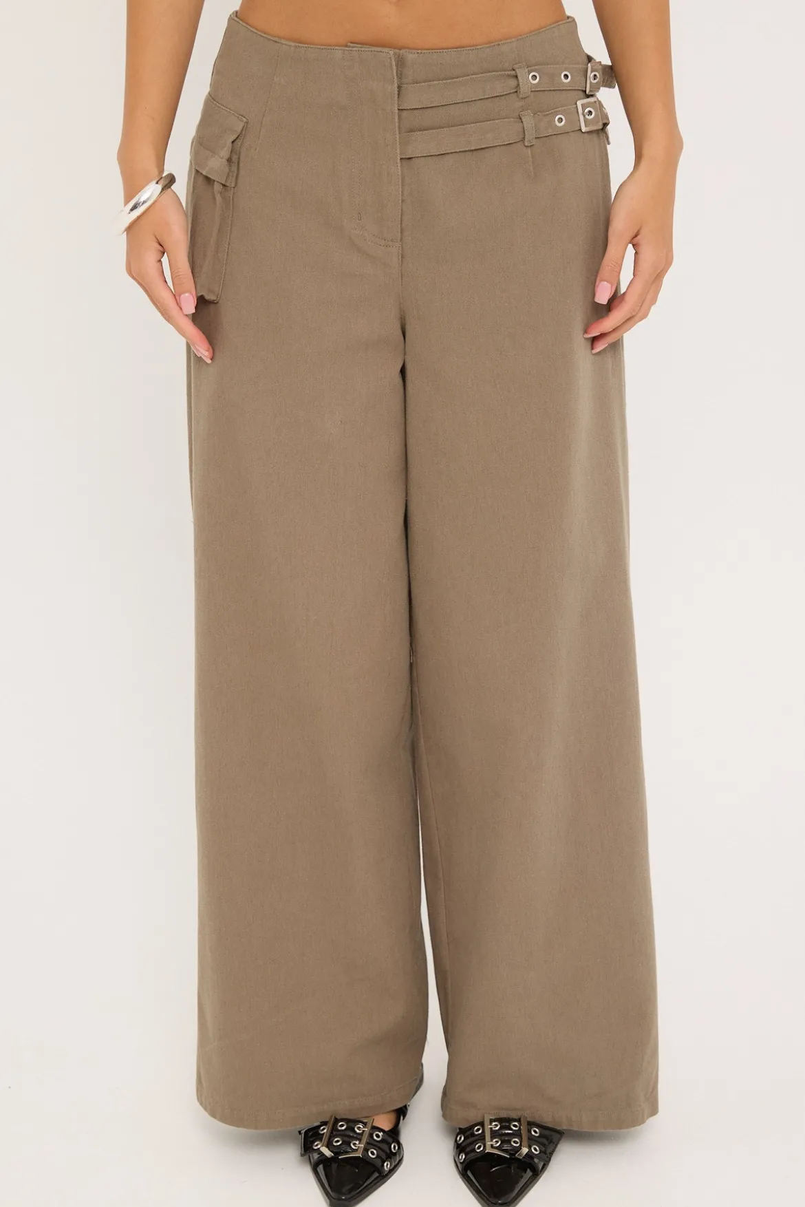 Command Cargo Pant Washed Khaki Green