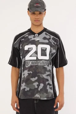 Commando V Neck Jersey Camo