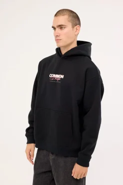 Compose Boxy Hoodie Black