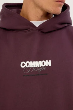 Compose Boxy Hoodie Plum