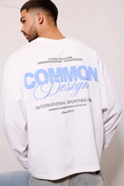 Compose Heavyweight Cropped Long Sleeve Tee White