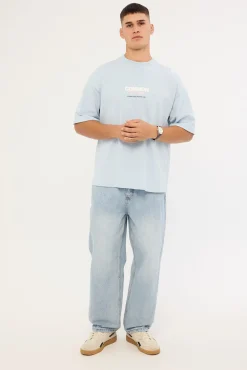 Compose Heavyweight Easy Tee Misty Blue