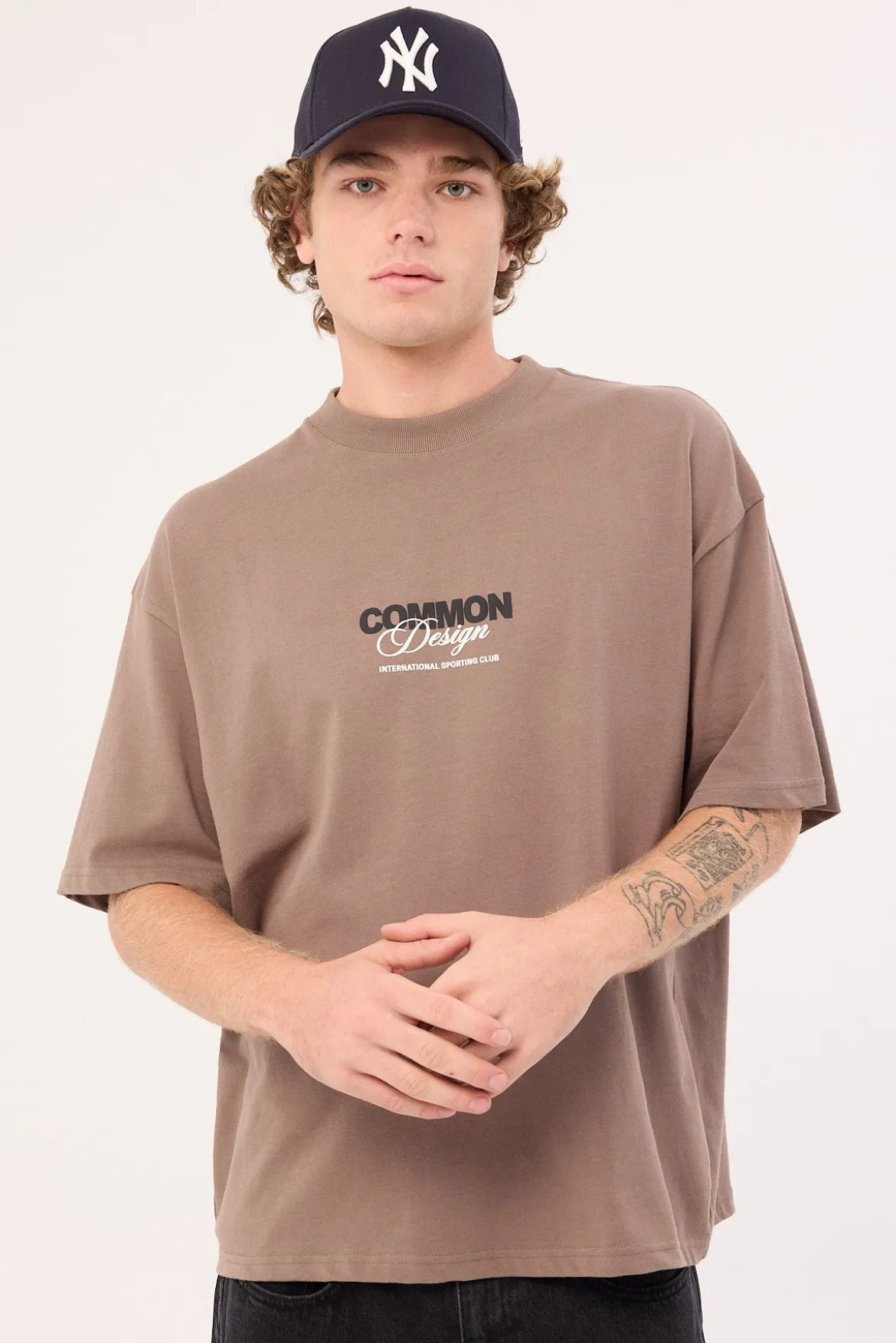 Compose Heavyweight Easy Tee Brown