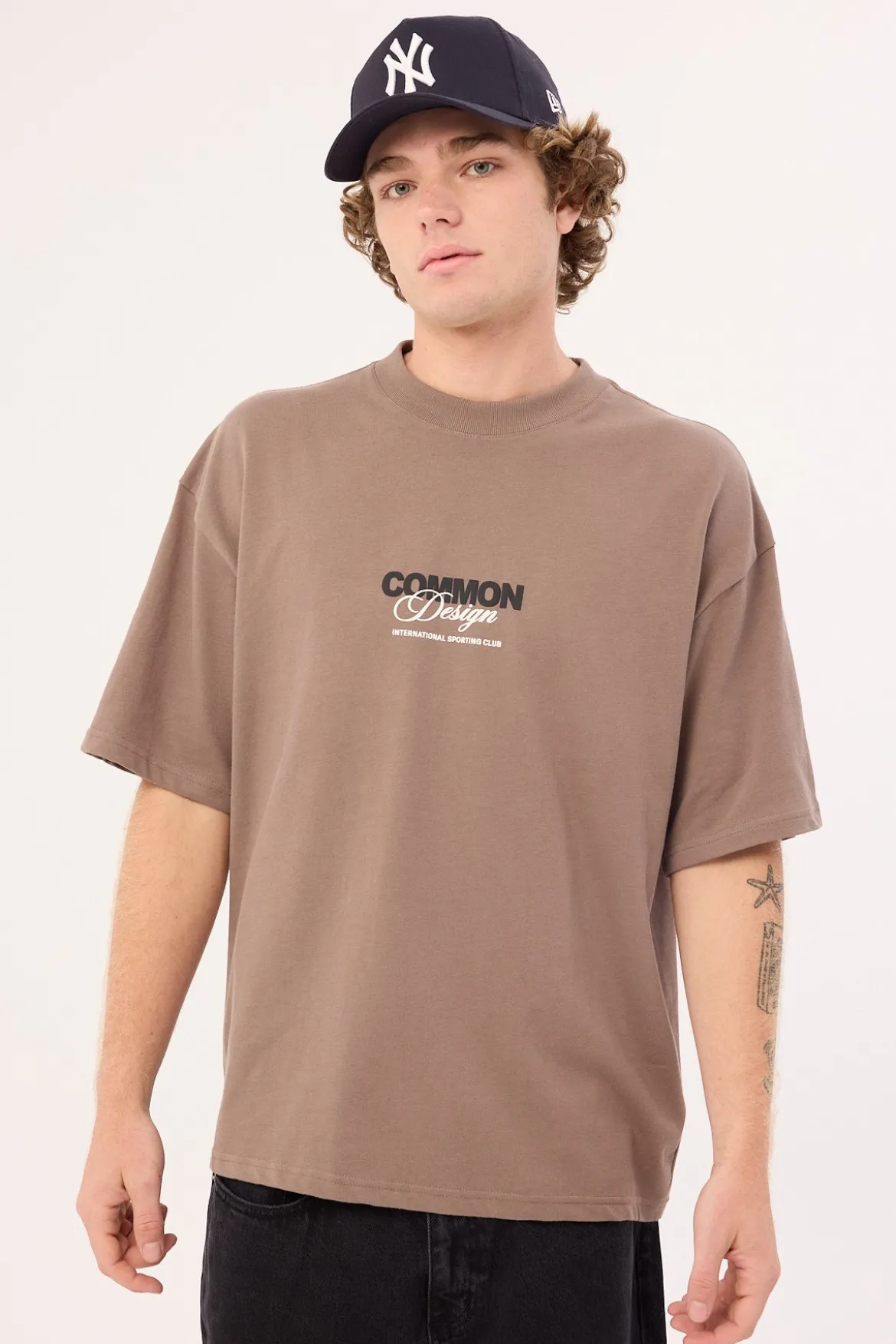 Compose Heavyweight Easy Tee Brown