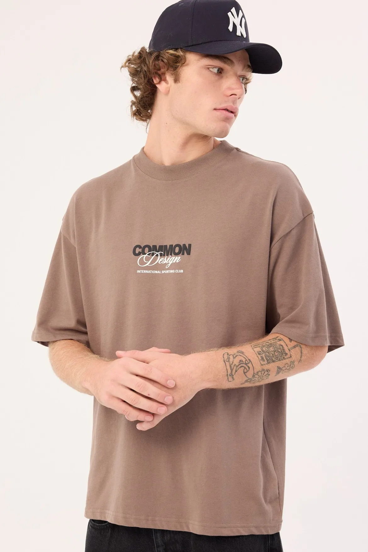 Compose Heavyweight Easy Tee Brown
