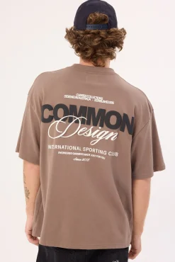 Compose Heavyweight Easy Tee Brown