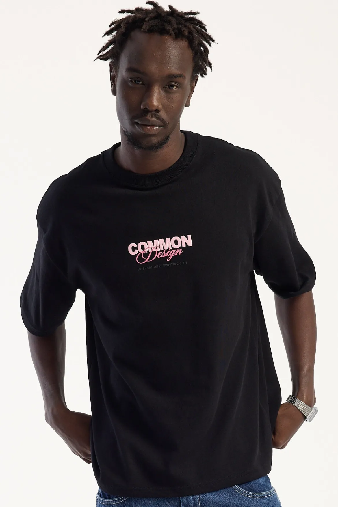 Compose Heavyweight Easy Tee Jet Black