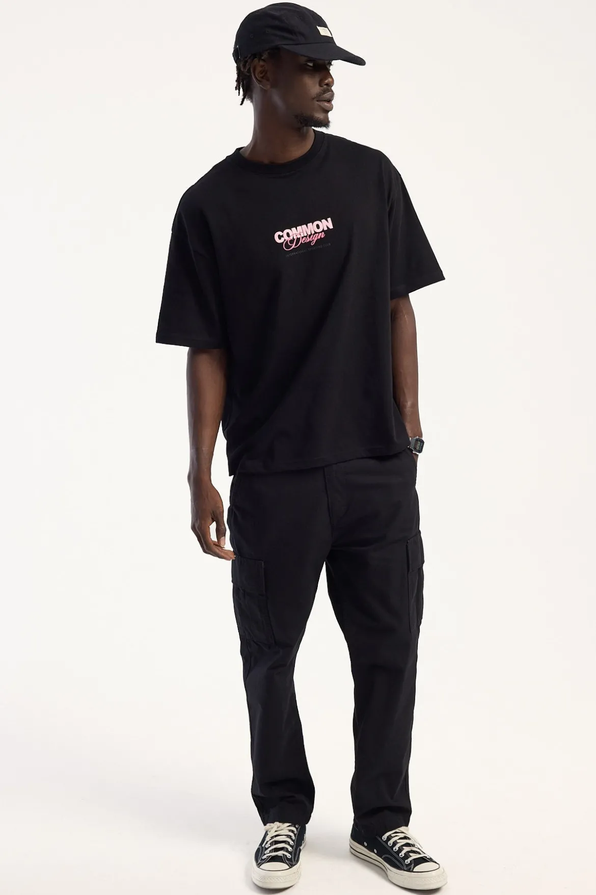 Compose Heavyweight Easy Tee Jet Black