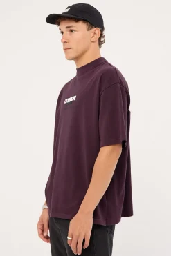 Compose Heavyweight Easy Tee Washed Plum