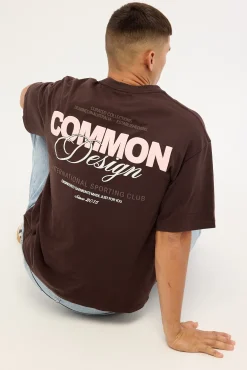 Compose Heavyweight Easy Tee Coffee Brown