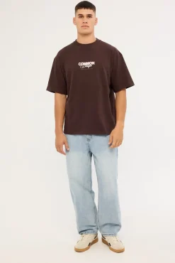 Compose Heavyweight Easy Tee Coffee Brown