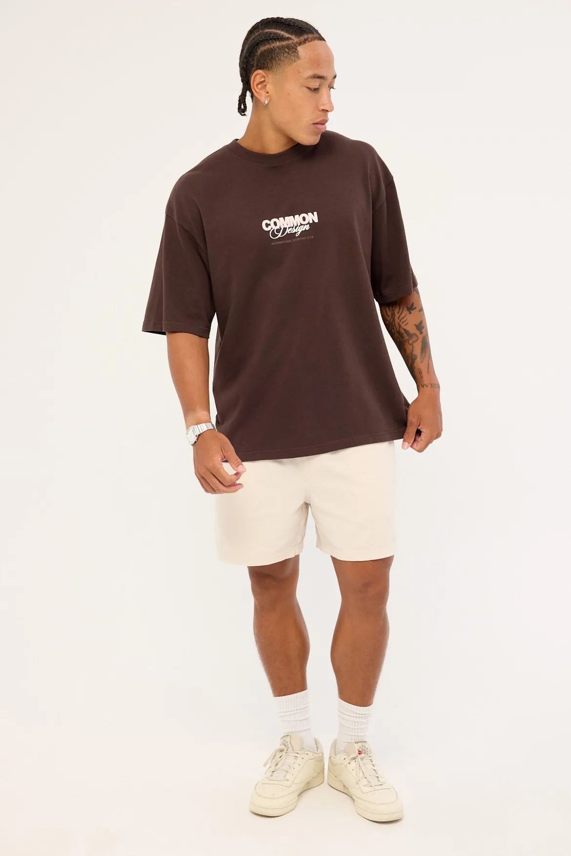 Compose Heavyweight Easy Tee Coffee Brown