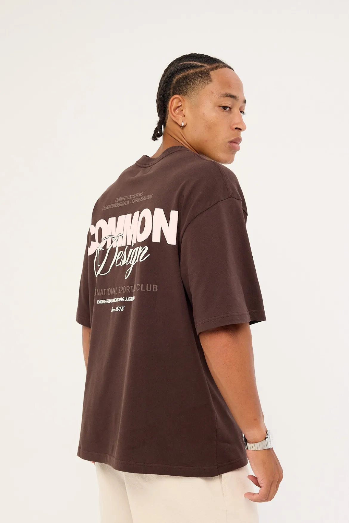 Compose Heavyweight Easy Tee Coffee Brown