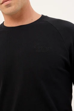 Contour Raglan Tee Black