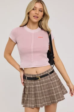 Core Divided Teeny Tee Lilac Fade