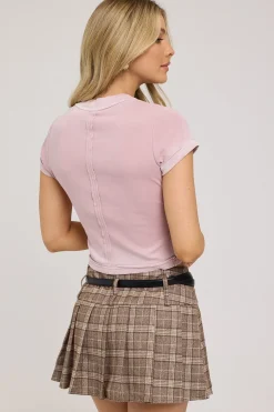 Core Divided Teeny Tee Lilac Fade
