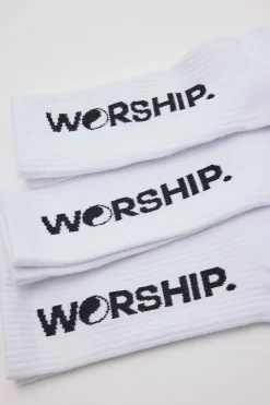 Core Socks 3 Pack White