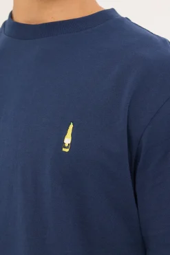 Corona Embroidery Tee Navy