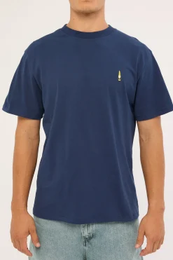Corona Embroidery Tee Navy