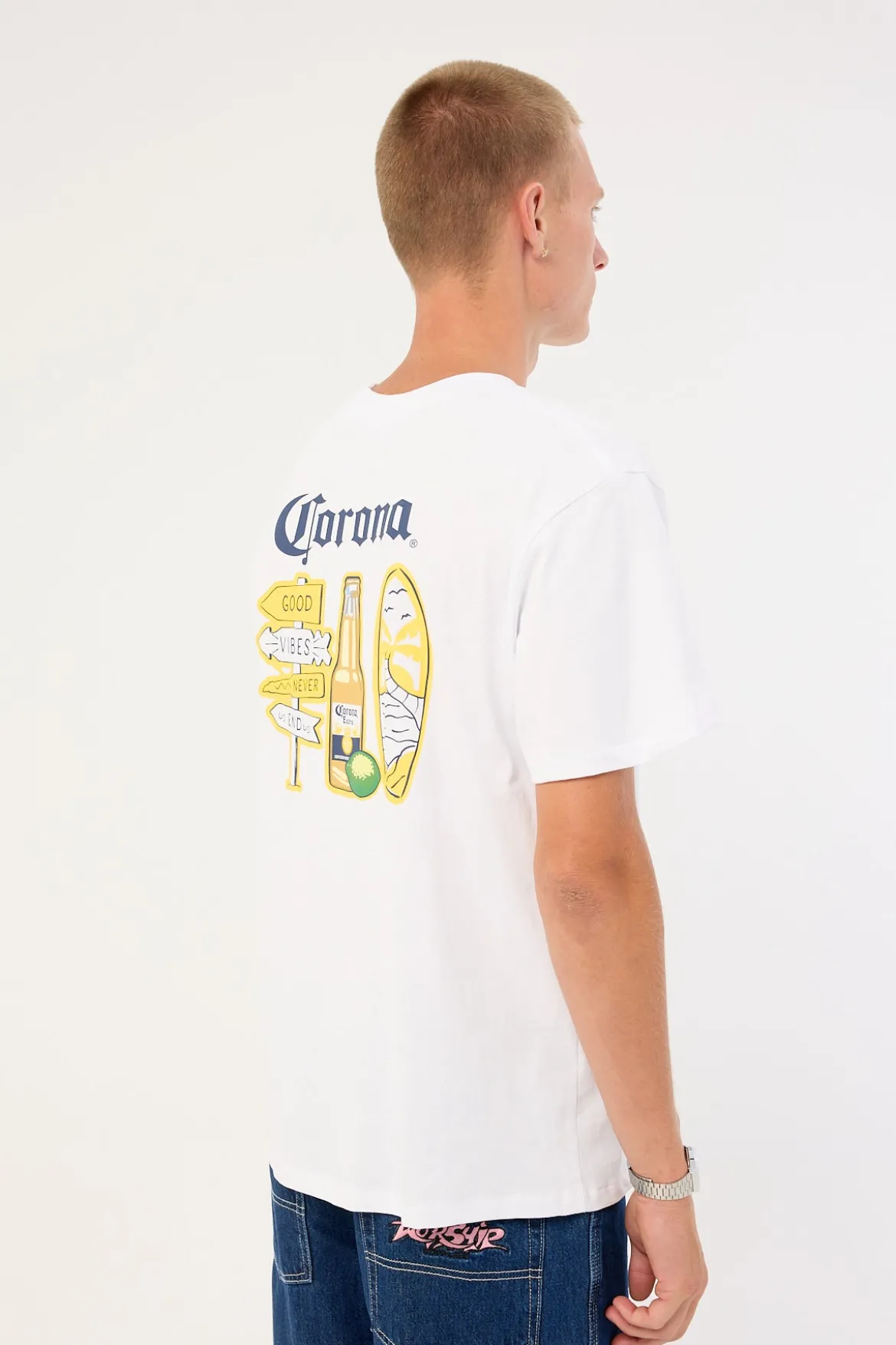 Corona Vibes Tee White
