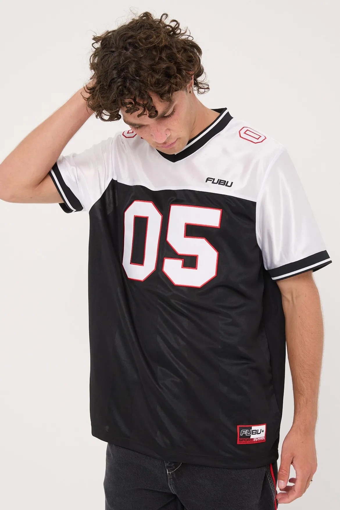 Corporate Football Jersey Black/White/Red
