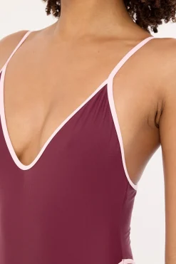 Costa Rica Contrast One Piece Plum
