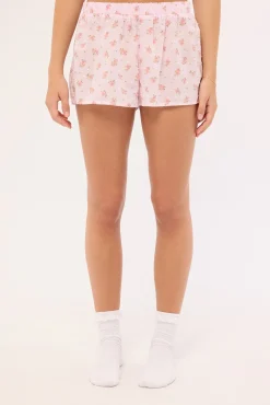 Cottage Bloom Sleep Short Pink