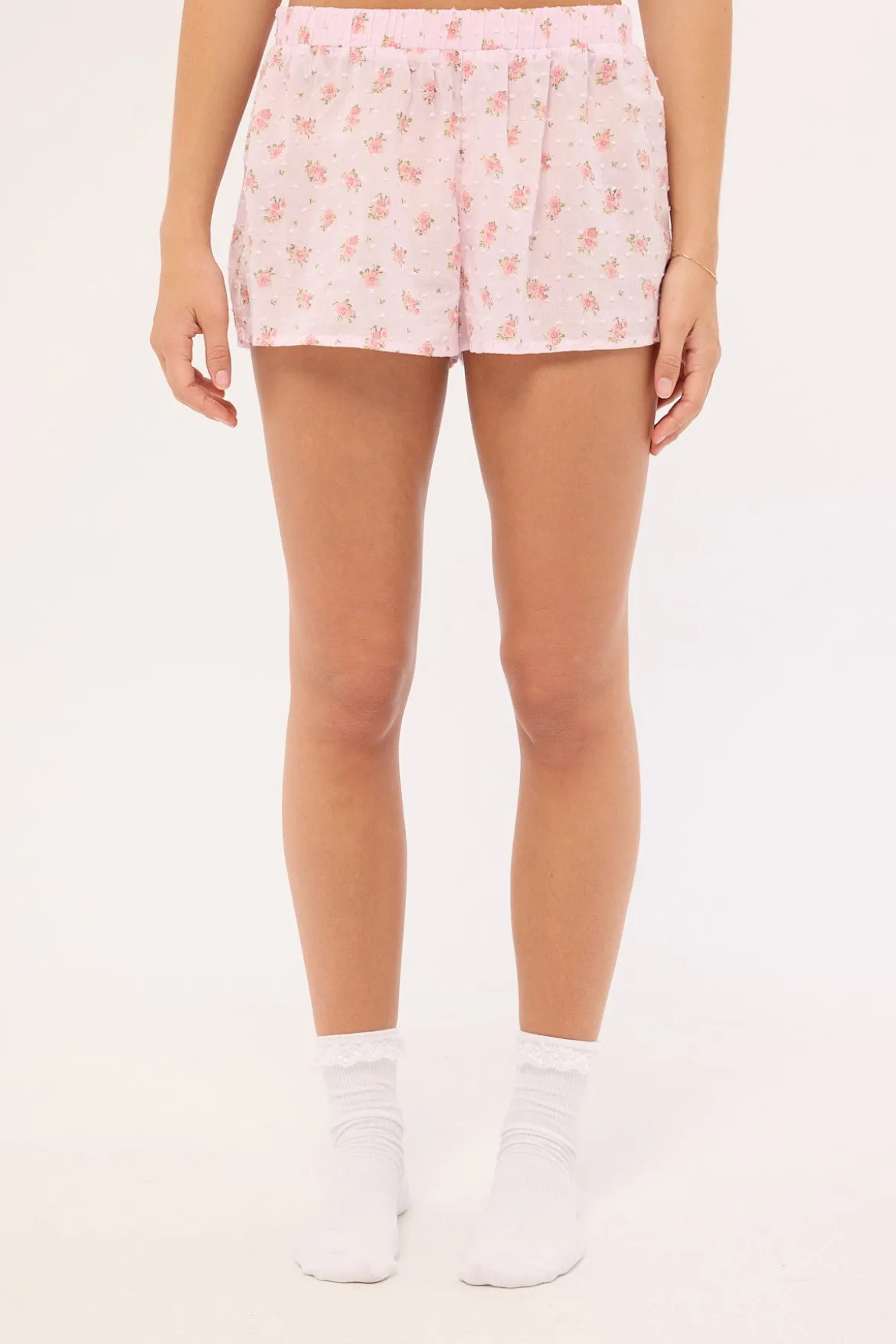 Cottage Bloom Sleep Short Pink